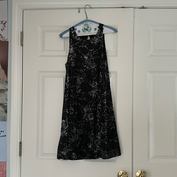 Adrienne Vittadini Sleeveless Burnout Velvet Shift/Trapeze Lined Dress Size M - Picture 3 of 5